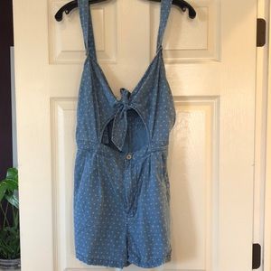 Free People Chambray Romper